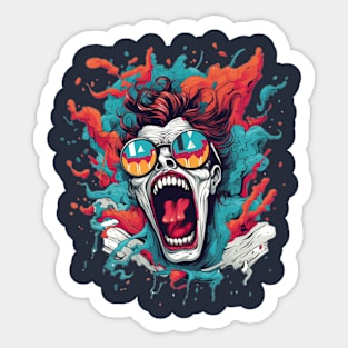 Insane Scream Sticker